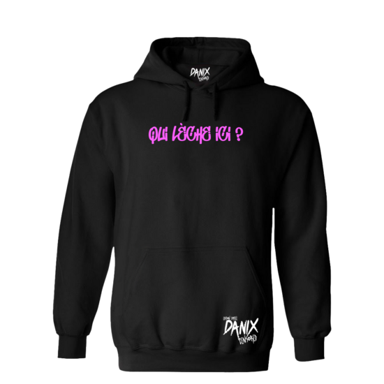 Sweat à capuche Qui Lèche ici ? V3 [DANIX CENSORED]